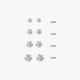 Aoi Studs - Silver