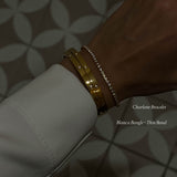 Blanca Bangle Thin - Gold