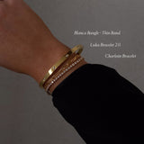 Blanca Bangle Thin - Gold