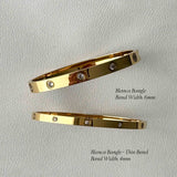 Blanca Bangle Thin - Gold