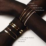 Blanca Bangle Thin - Gold