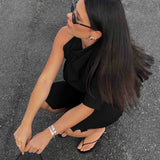 Blanca Bangle Thin - Silver