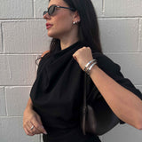 Blanca Bangle Thin - Silver