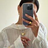 Kelly Ring Thick Band - Gold