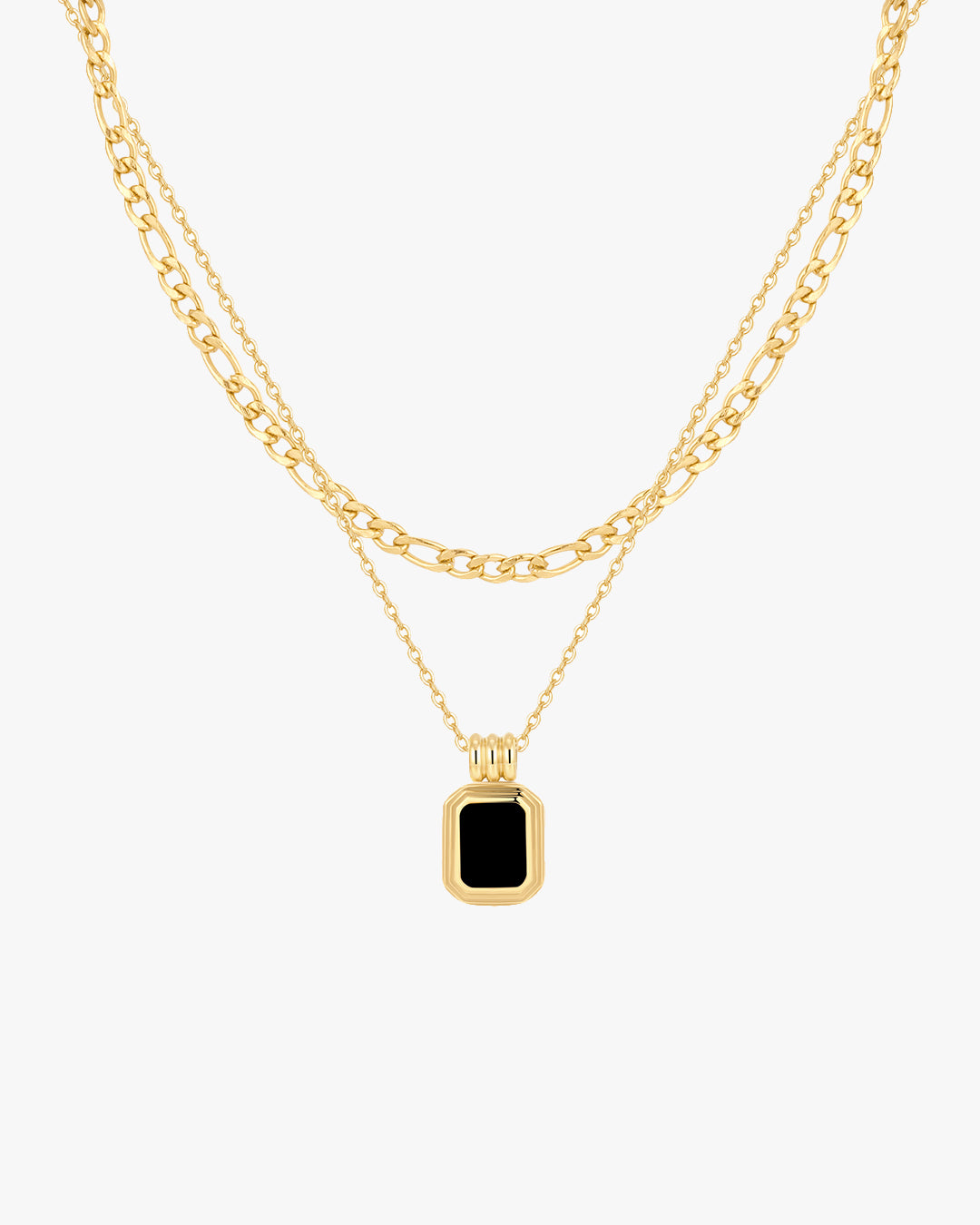 Anke Chain Necklace - Black Onyx
