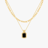 Anke Chain Necklace - Black Onyx