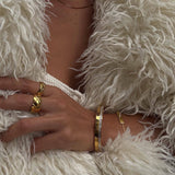 Kelly Ring Thick Band - Gold