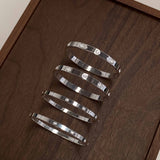 Blanca Bangle Thin - Silver (New Version)