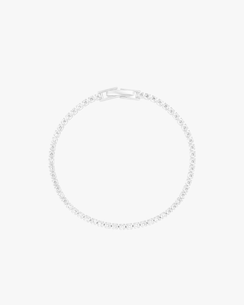 Charlotte Bracelet 2mm - Bright Silver