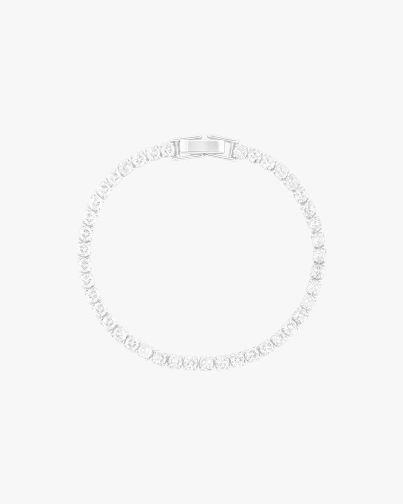 Charlotte Bracelet 3mm - Bright Silver