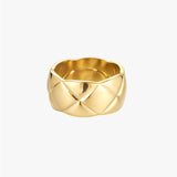 Kelly Ring Thick Band - Gold