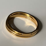 Blanca Bangle Thin - Gold