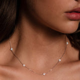Felicia Necklace Multi - Silver
