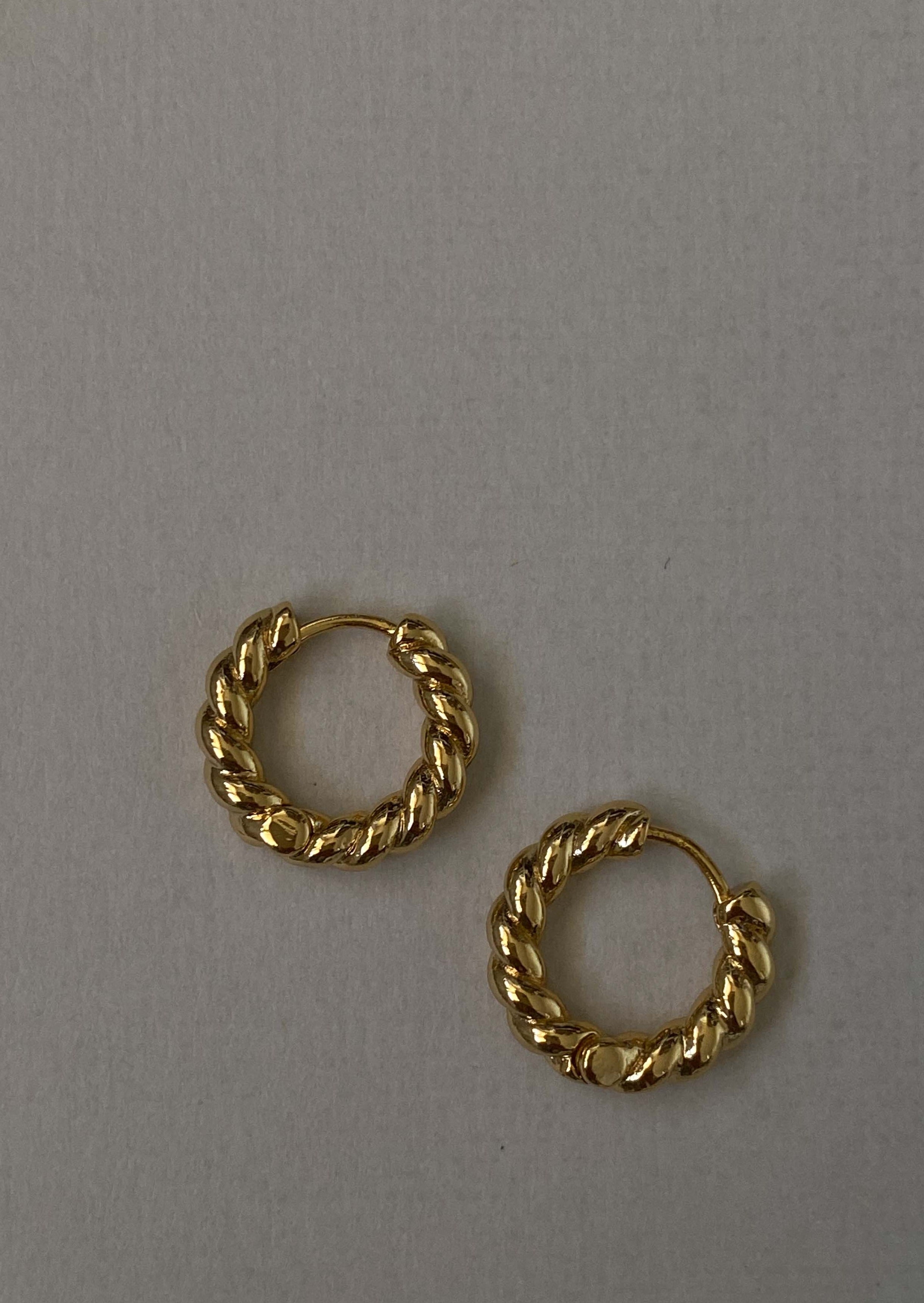 Sofia Hoops - Gold – Bare Jewellery